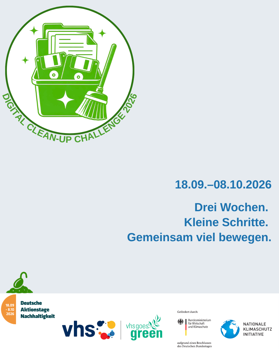 Öffnet die Seite 'Gemeinsam digital aufräumen: Digital Clean-Up Challenge 2026'