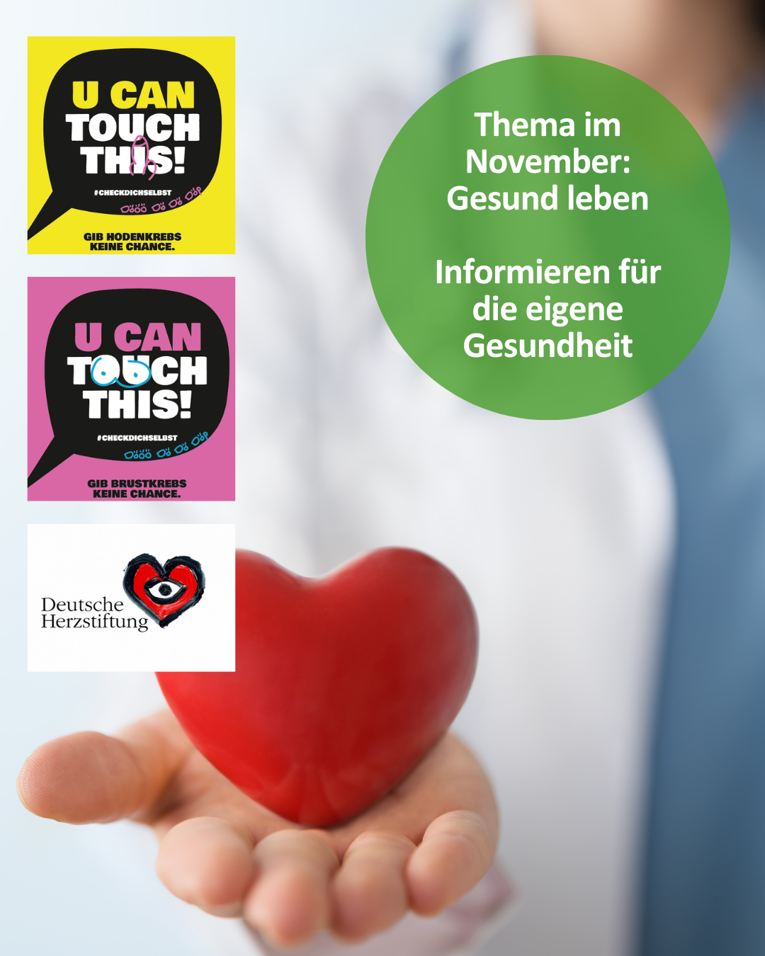 Opens page 'Herzgesundheit und Krebsvorsorge: Kostenfreie Info-Veranstaltungen'